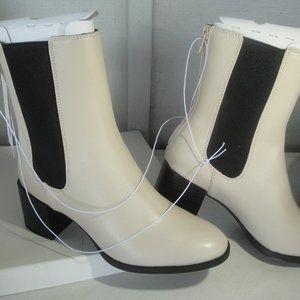A New Day Bone Colored Itzel Style Ladies Boots Size 6.5